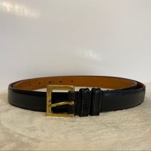 COACH Black Leather Belt Size 40